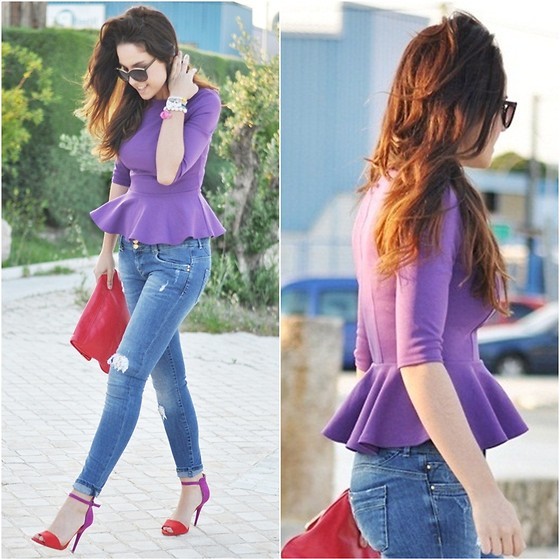 Purple Peplum