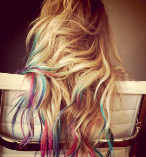 Rainbow colors for my hair