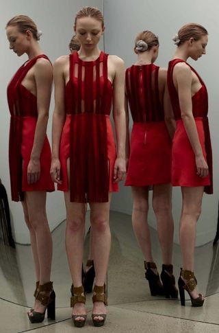 Pleated Tulle Mini Dress by Dion Lee