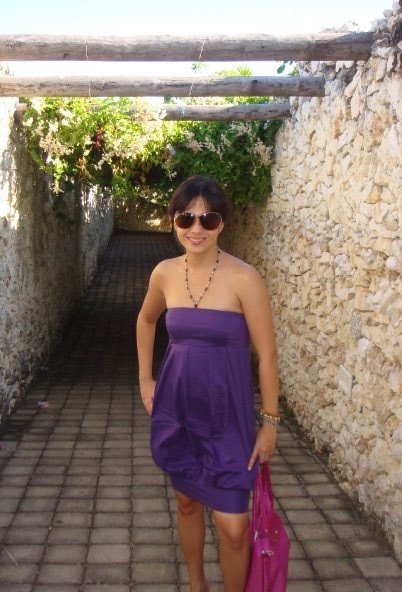 purple bubble dress @ the rocks