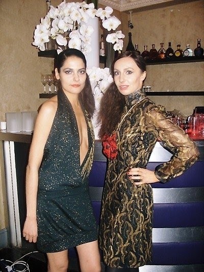 Backstage at the fashion show in London