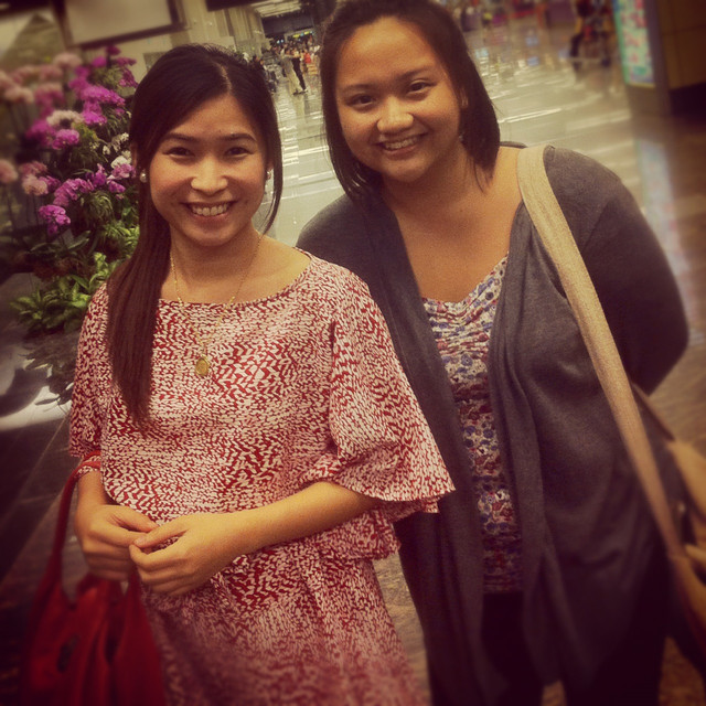 Nerisse (from left) wearing Moody Mary dress