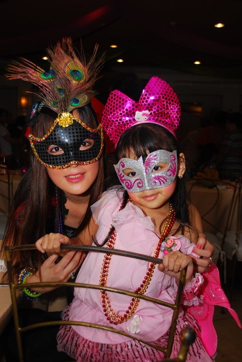 Our "Look" from a Mardi Gras themed party