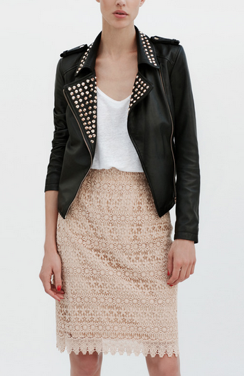 Leather on Lace