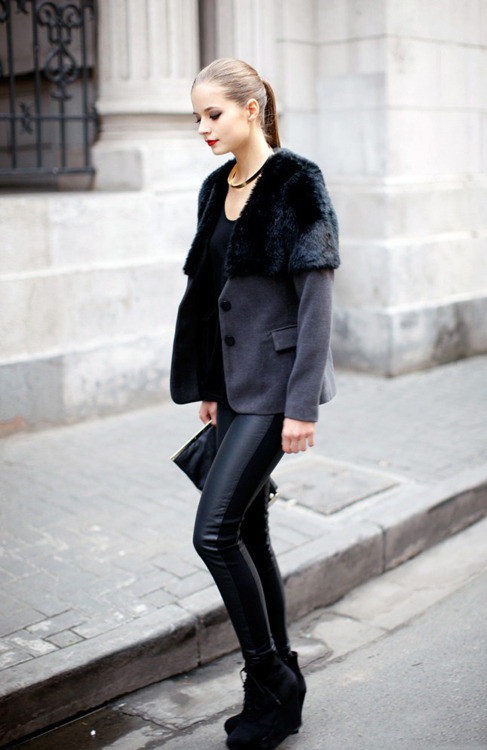 Leather and fur