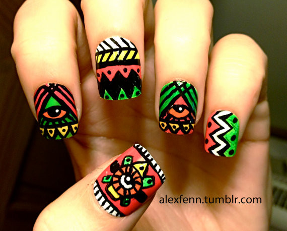 Going Aztec Nails